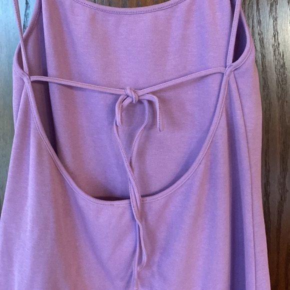 Victor Glemaud Strappy Cotton-Blend Knit Midi-Dress Lilac size XL - Picture 6 of 7